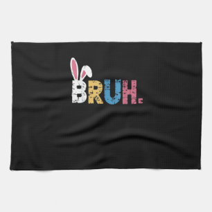 Linge De Cuisine Bruh Bunny Pâques mignonne mème pour les enfants _