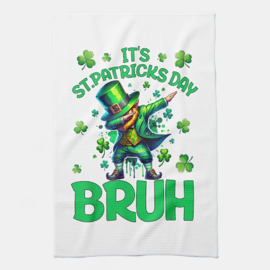 Linge De Cuisine Bruh la Saint-Patrick (Vertical)