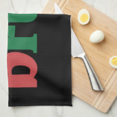 Linge De Cuisine Bruh Mème Drôle Dire Bro Salutation Noël (Quart Plié)