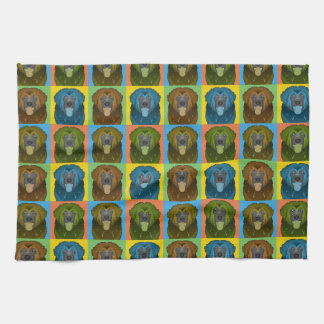 Linge De Cuisine Bruit-Art de bande dessinée de chien de Leonberger
