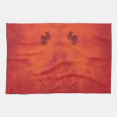 Linge De Cuisine Brûlé Orange Persimmon Feuilles Abtract Automne (Horizontal)