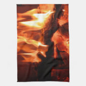Linge De Cuisine Brûler Flammes de cheminée I (Vertical)