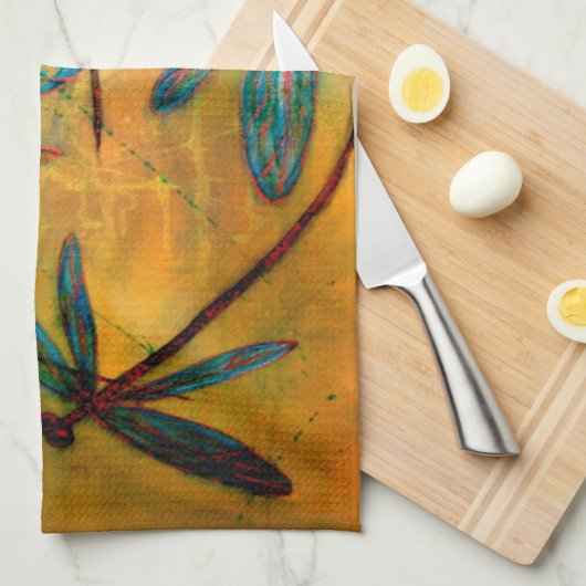 Linge De Cuisine Brume de libellule (Quart Plié)