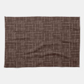 Linge De Cuisine Brun texturé. (Horizontal)
