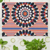Linge De Cuisine Bruneval - Cercles multicolores (Plié)