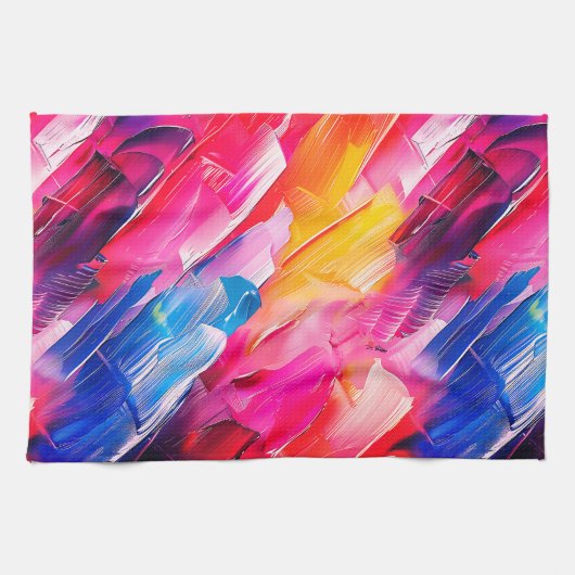 Linge De Cuisine brush strokes pattern 2 (Horizontal)