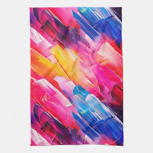 Linge De Cuisine brush strokes pattern 2 (Vertical)