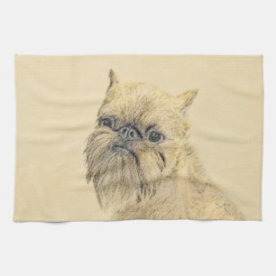 Linge De Cuisine Bruxelles Griffon Peinture - Cute Original Chien A