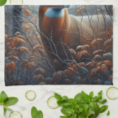 Linge De Cuisine Buck Deer de Whitetail en forêt (Plié)