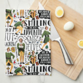 Linge De Cuisine Buddy le Motif de devis Elf (Quart Plié)