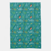 Linge De Cuisine Buddy le Motif de devis Turquoise Elf (Vertical)