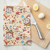 Linge De Cuisine Buddy l'Elfe | Motif de Noël (Quart Plié)