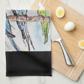 Linge De Cuisine Budgie Budgerigar Bird Made In Melbourne Birds (Quart Plié)