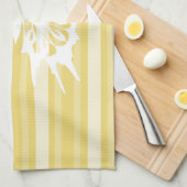 Linge De Cuisine Buff Victorian Stripe avec Papillon (Quart Plié)