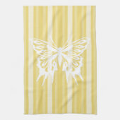 Linge De Cuisine Buff Victorian Stripe avec Papillon (Vertical)
