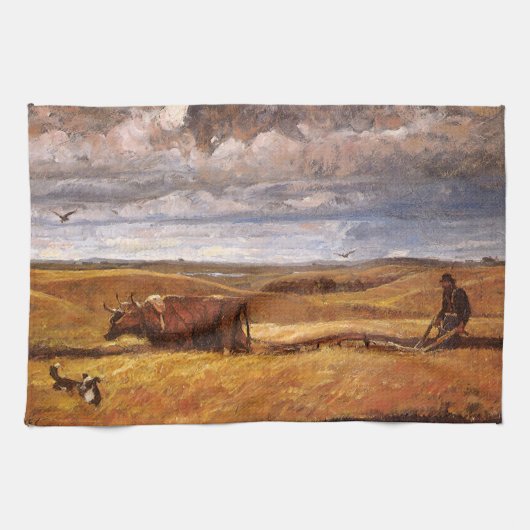 Linge De Cuisine Buffalo Bones labourés par Harvey Thomas Dunn (Horizontal)