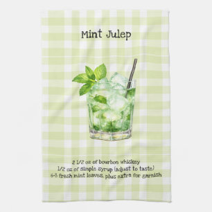Linge De Cuisine Buffalo Check Mint Julep Bar