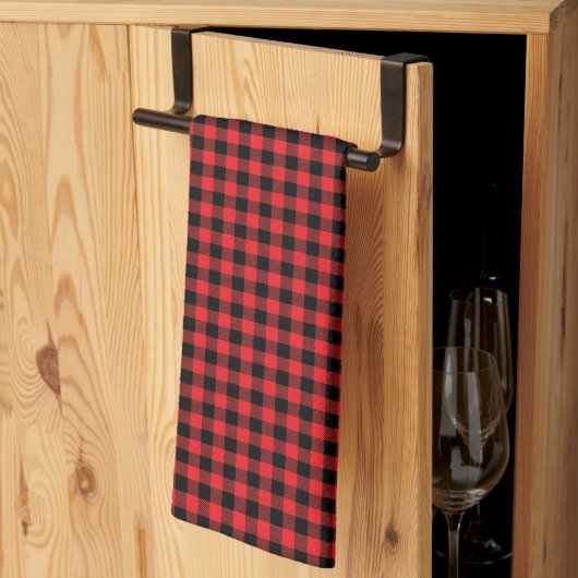 Linge De Cuisine Buffalo Plaid  (Pliage en tiers)