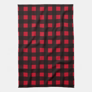 Linge De Cuisine Buffalo rouge abattu