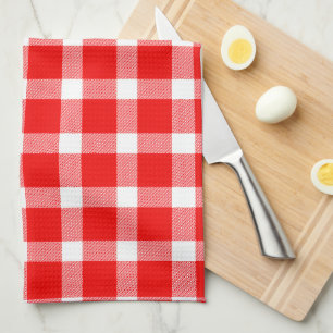 Linge De Cuisine Buffalo Rouge Blanc à Carreaux Fête Pique-Nique Cl