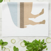 Linge De Cuisine Buffle dans une plaine (Plié)