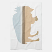 Linge De Cuisine Buffle dans une plaine (Vertical)
