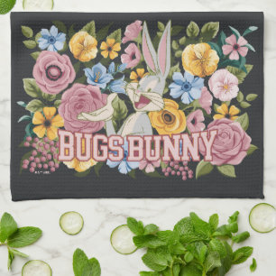 Linge De Cuisine BUGS BUNNY™ Broderie Florale Graphique