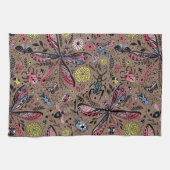 Linge De Cuisine Bugs de Doodle sur mocha brown (Horizontal)