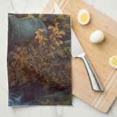 Linge De Cuisine Bull Elk dans la forêt d'automne (Quart Plié)