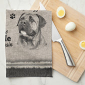 Linge De Cuisine Bull Mastiff art quand tout échoue citation (Quart Plié)