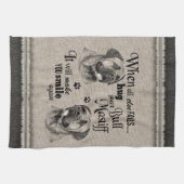Linge De Cuisine Bull Mastiff art quand tout échoue citation (Horizontal)