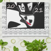 Linge De Cuisine Bull symbole Nouvel An 2021 calendrier chinois noi (Plié)