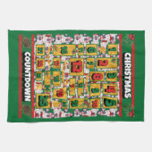 Linge De Cuisine Bull Terrier Compte à rebours Calendrier de l'Aven (Horizontal)