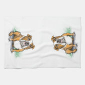 Linge De Cuisine Bulldog anglais (Horizontal)