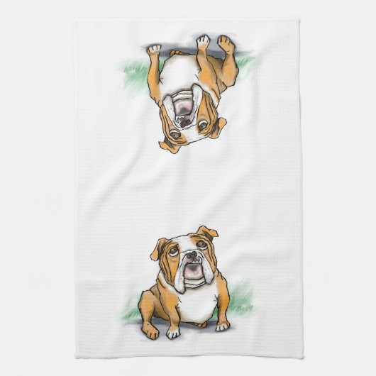 Linge De Cuisine Bulldog anglais (Vertical)