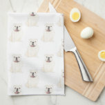 Linge De Cuisine Bulldog anglais (blanc)<br><div class="desc">J'adore ce motif sucré d'une illustration d'aquarelle de chien de taureau blanc anglais parce qu'elle est assez classique pour servir comme une pièce neutre, mais pops comme une pièce autonome! C'est l'ajout parfait à n'importe quelle chambre familiale, garderie, bureau, ou même la grotte homme! Pour les cadeaux les plus sucrés,...</div>