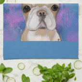 LINGE DE CUISINE BULLDOG FRANÇAIS (Plié)