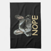 Linge De Cuisine Bulldog français| Cadeaux Frenchie Nope (Vertical)