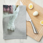 Linge De Cuisine Bulldog Painting - Joli art original chien (Quart Plié)