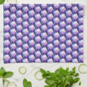 Linge De Cuisine Bulles aux teintes de pourpre (Plié)