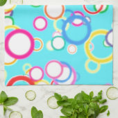 LINGE DE CUISINE BULLES DE BAIN DE BLEUS LAYETTE (Plié)