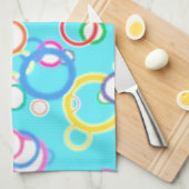 LINGE DE CUISINE BULLES DE BAIN DE BLEUS LAYETTE (Quart Plié)