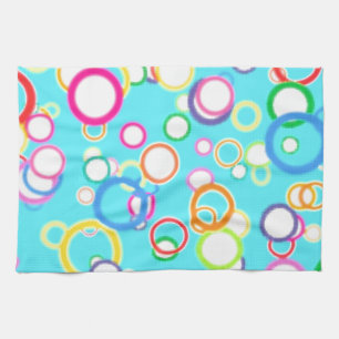 LINGE DE CUISINE BULLES DE BAIN DE BLEUS LAYETTE