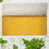 Linge De Cuisine Bulles de bière - Gros plan (Plié)