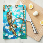 Linge De Cuisine Bulles Flit Dragonfly (Quart Plié)