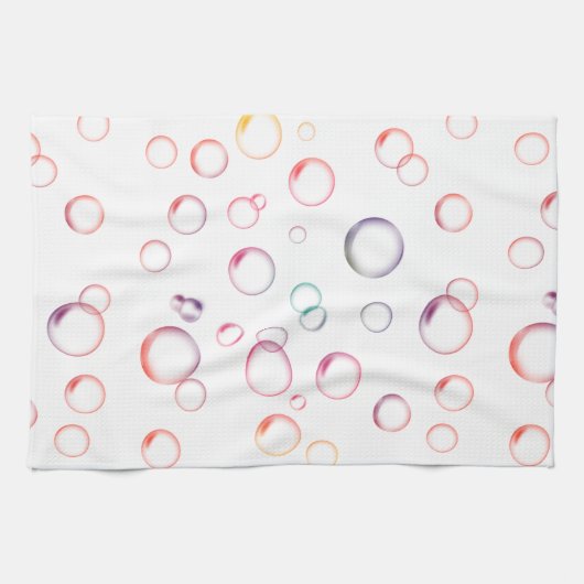 Linge De Cuisine bulles multicolores (Horizontal)