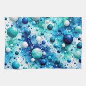 Linge De Cuisine Bulles Poly Côtières (Horizontal)