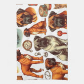 Linge De Cuisine Bullmastiff rétro (Vertical)
