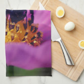 Linge De Cuisine Bumble Bee On Cosmos (Quart Plié)