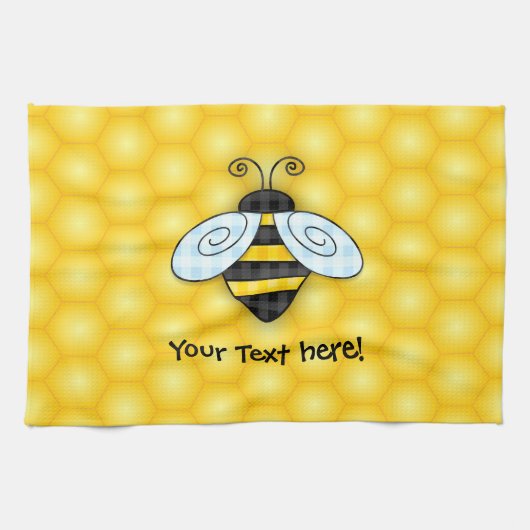 Linge De Cuisine Bumblebee et Icône Honeycomb (Horizontal)